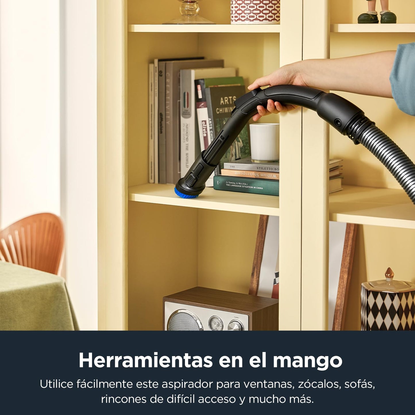 Eureka WhirlWind Aspiradora con Cable sin Bolsa, Ligera para Suelo Duro, Alfombra y Mascotas