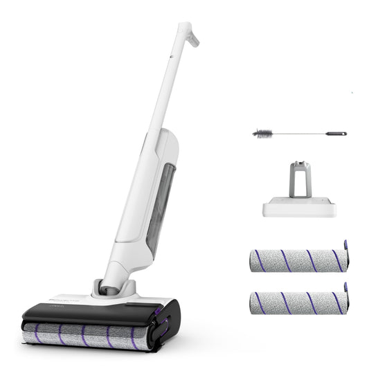 Rowenta X-Clean 10 Fregona Eléctrica Sin Cable, Wet & Dry, Autolimpieza, Secado, GZ7540WO